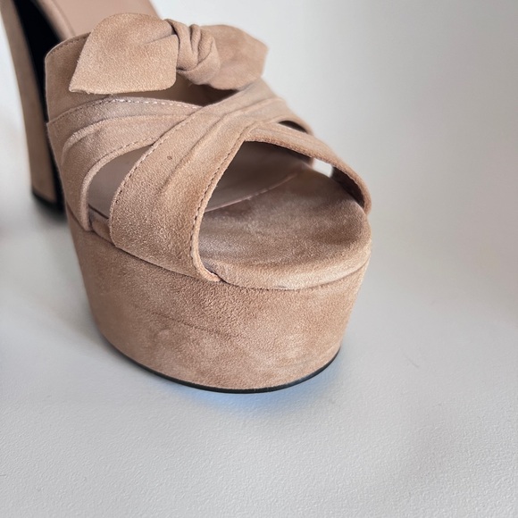 *SOLD* AUTH Saint-Laurent Candy 80 Bow Platforms - Picture 11 of 13